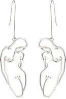 Abstract Geometric Earring Lady Body Face Form Aesthetic Dangle Earring Body Drop Earring for Women