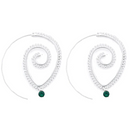 Lightweight Ethnic Boho Spiral Hoop Earrings