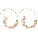 Lightweight Ethnic Boho Spiral Hoop Earrings