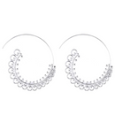 Lightweight Ethnic Boho Spiral Hoop Earrings