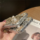 Luxury Bling Glitter case for iPhone 13, 13 Pro, 13 Pro Max, 14  and 14 Pro Max (White)