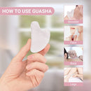Jade Roller & Gua Sha, Face Roller, Facial Beauty Roller Skin Care Tools Rose Quartz Massager for Face, Eyes, Neck, Body Muscle (Pink)