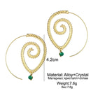Lightweight Ethnic Boho Spiral Hoop Earrings - FayaChoice