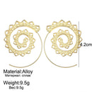 Lightweight Ethnic Boho Spiral Hoop Earrings - FayaChoice