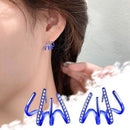 4 Claw Stud Earrings, Claw Earrings Stud Earrings for Women Teen Girls Minimalist Cuff Piercing Studs Wrap Earrings - FayaChoice