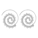 Lightweight Ethnic Boho Spiral Hoop Earrings - FayaChoice