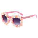 Little Girls Summer Sunglasses Sweet Style Sunflowers Frame Outdoor Casual