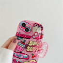 Korean Cute 3D Cartoon Bear Pink Phone case for iPhone 11, 11 Pro Max and 12