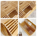 Handmade wooden hollow design handle bag