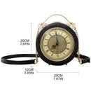 New Vintage Real Alarm Clock Women Shoulder Bag
