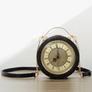 New Vintage Real Alarm Clock Women Shoulder Bag