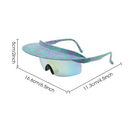 Wide-frame bicycle sunglasses, personalized and colorful