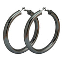 Big Large Metal Hoop Earrings 70 mm Round Chunky Statement Earrings