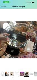 Fashionable New Style Acrylic Clutch Evening Luxury Handbag with Metallic Chain