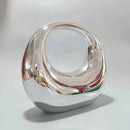 Fashionable New Style Acrylic Clutch Evening Luxury Handbag with Metallic Chain