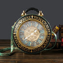 Real Alarm Clock Vintage Handbags High Quality Ladies Shoulder Messenger bags