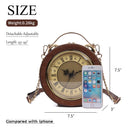 New Vintage Real Alarm Clock Women Shoulder Bag