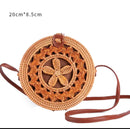 Bohemian Style Vintage Woven Straw Raw Bag ( Size: 18*7.5 cm)