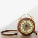 New Vintage Real Alarm Clock Women Shoulder Bag