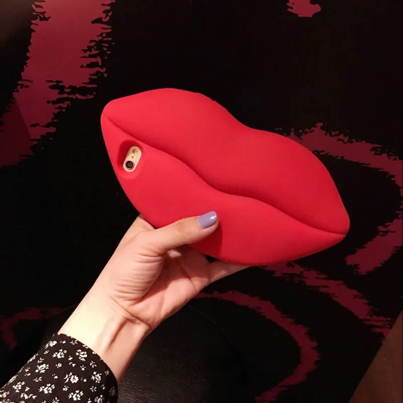 Cute 3D red phone kiss for iPhones 13