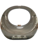 Fashionable New Style Acrylic Clutch Evening Luxury Handbag with Metallic Chain