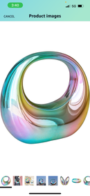 Fashionable New Style Acrylic Clutch Evening Luxury Handbag with Metallic Chain