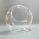 Fashionable New Style Acrylic Clutch Evening Luxury Handbag with Metallic Chain