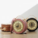 New Vintage Real Alarm Clock Women Shoulder Bag