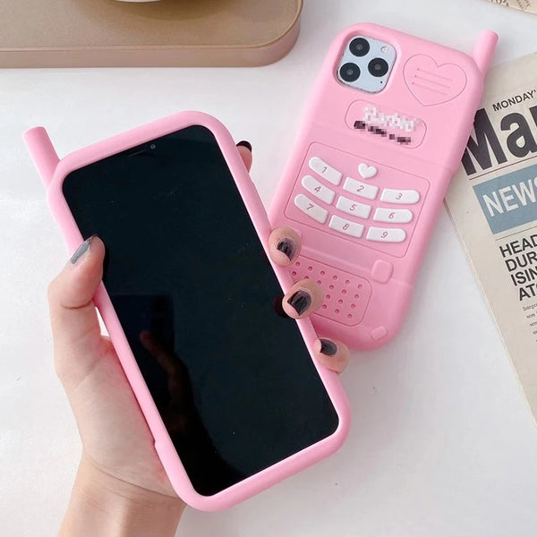 Cute Pink Barbie Girl Pink Phone Anti Drop