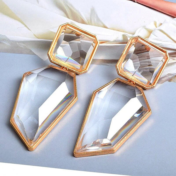 New Acrylic Clear Drop Earrings