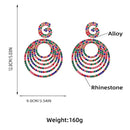 Hoop Sexy Rhinestone Earrings