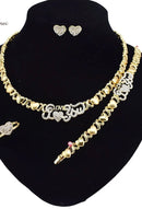 XOXO Gold Color Jewelry Set Dubai Gold Jewelry Set