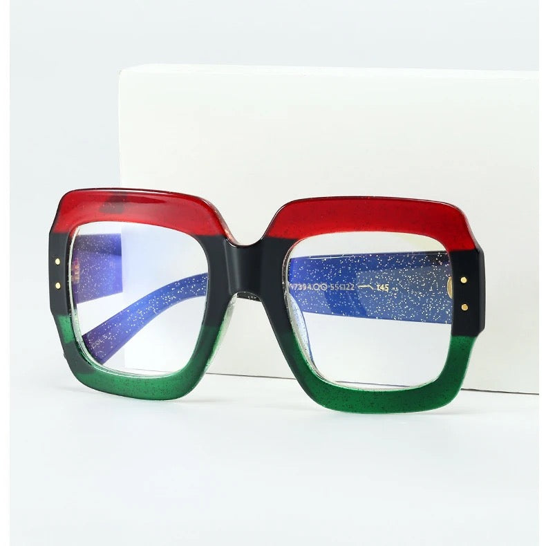 Square Large Frame Anti Blue Light Glasses