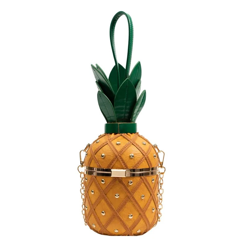 Pineapple Shape Bucket Messenger Bag