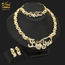 XOXO Gold Color Jewelry Set Dubai Gold Jewelry Set