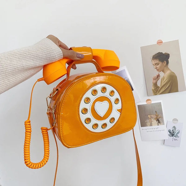 Telephone Shaped Crossbody Bags for Women