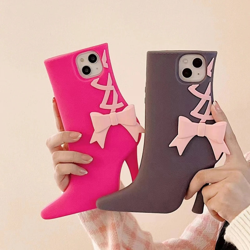 Barbie High Heels Phone Case for iPhone (Grey)