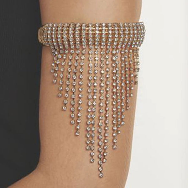 New Fashion Trendy Rhinestone Tassel Arm Chain Bracelet