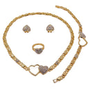 XOXO Gold Color Jewelry Set Dubai Gold Jewelry Set