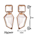 New Acrylic Clear Drop Earrings