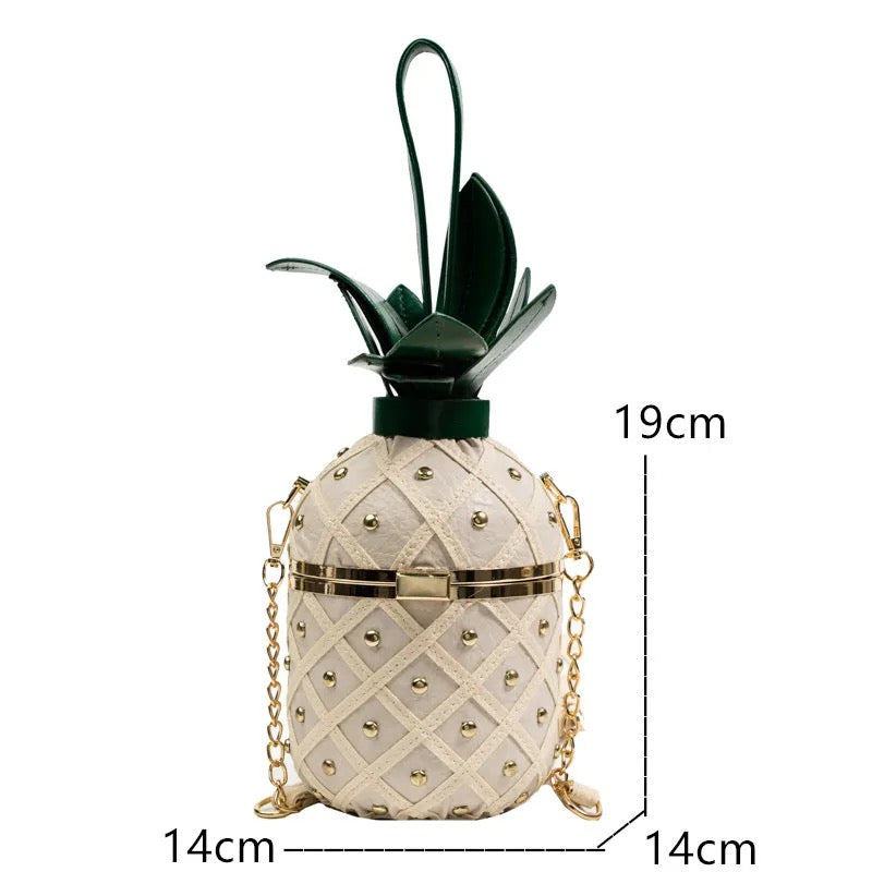 Pineapple Shape Bucket Messenger Bag