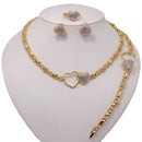 XOXO Gold Color Jewelry Set Dubai Gold Jewelry Set