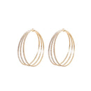 Gold Multilayer Hoop Earrings