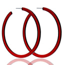 Acrylic Big C Hoop Earrings