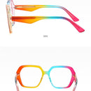 Round Rainbow Blue Light Blocking Glasses Anti Blue Light Glasses Women Glasses Frame Clear Anti-blue Light