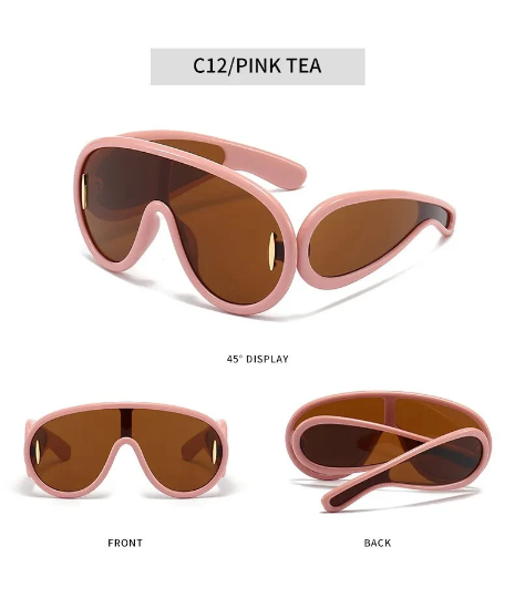 Unisex Y2K Sunglasses Square Mirror Punk Sunglasses