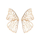 Butterfly Stud Earrings Wings Fan-Shaped