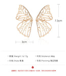 Butterfly Stud Earrings Wings Fan-Shaped
