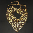 Women Exaggerated Inverted Triangle Necklace and Earrings Set