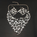 Women Exaggerated Inverted Triangle Necklace and Earrings Set